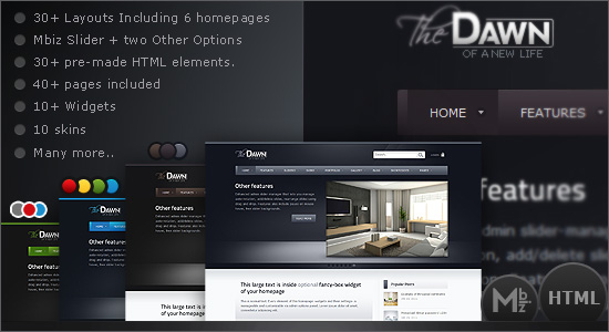 theDawn All-in-one Premium HTML Theme